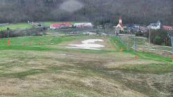 Horní část sjezdovky skiareálu Hlubočky