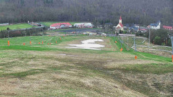 Horní část sjezdovky skiareálu Hlubočky