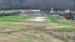 Horní část sjezdovky skiareálu Hlubočky