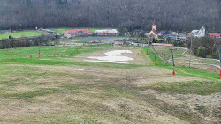 Horní část sjezdovky skiareálu Hlubočky