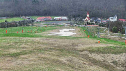 Horní část sjezdovky skiareálu Hlubočky