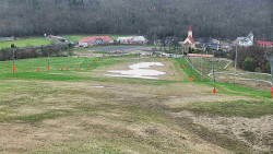 Horní část sjezdovky skiareálu Hlubočky