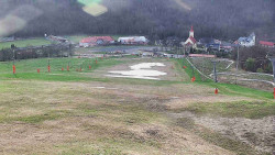 Horní část sjezdovky skiareálu Hlubočky