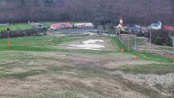 Horní část sjezdovky skiareálu Hlubočky