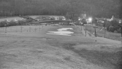 Horní část sjezdovky skiareálu Hlubočky