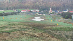 Horní část sjezdovky skiareálu Hlubočky