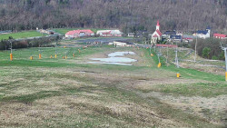 Horní část sjezdovky skiareálu Hlubočky