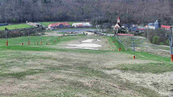 Horní část sjezdovky skiareálu Hlubočky