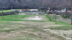 Horní část sjezdovky skiareálu Hlubočky