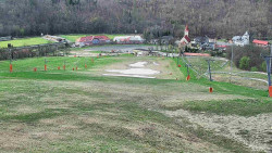 Horní část sjezdovky skiareálu Hlubočky