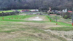 Horní část sjezdovky skiareálu Hlubočky