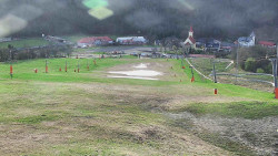 Horní část sjezdovky skiareálu Hlubočky