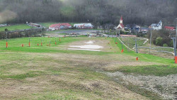 Horní část sjezdovky skiareálu Hlubočky