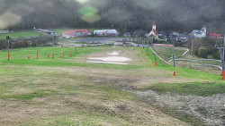 Horní část sjezdovky skiareálu Hlubočky