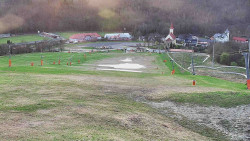 Horní část sjezdovky skiareálu Hlubočky