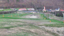 Horní část sjezdovky skiareálu Hlubočky