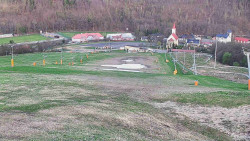 Horní část sjezdovky skiareálu Hlubočky