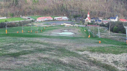 Horní část sjezdovky skiareálu Hlubočky