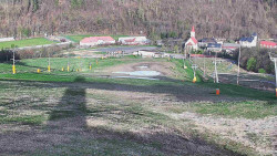 Horní část sjezdovky skiareálu Hlubočky