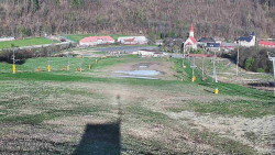 Horní část sjezdovky skiareálu Hlubočky