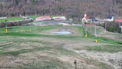 Horní část sjezdovky skiareálu Hlubočky