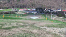 Horní část sjezdovky skiareálu Hlubočky