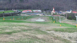Horní část sjezdovky skiareálu Hlubočky