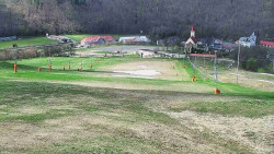 Horní část sjezdovky skiareálu Hlubočky