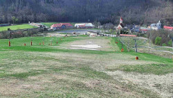 Horní část sjezdovky skiareálu Hlubočky