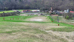 Horní část sjezdovky skiareálu Hlubočky