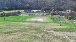 Horní část sjezdovky skiareálu Hlubočky