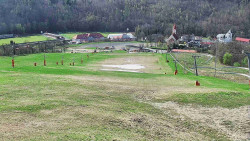 Horní část sjezdovky skiareálu Hlubočky