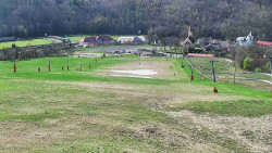 Horní část sjezdovky skiareálu Hlubočky