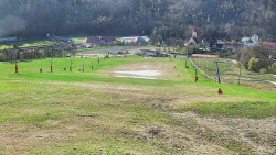 Horní část sjezdovky skiareálu Hlubočky