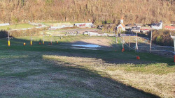 Horní část sjezdovky skiareálu Hlubočky