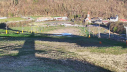 Horní část sjezdovky skiareálu Hlubočky