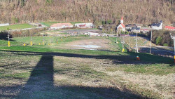 Horní část sjezdovky skiareálu Hlubočky