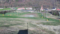 Horní část sjezdovky skiareálu Hlubočky