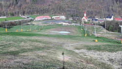 Horní část sjezdovky skiareálu Hlubočky