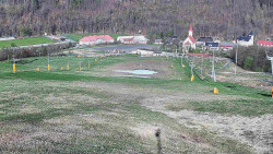 Horní část sjezdovky skiareálu Hlubočky