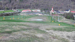 Horní část sjezdovky skiareálu Hlubočky