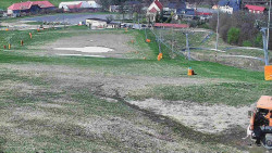 Horní část sjezdovky skiareálu Hlubočky