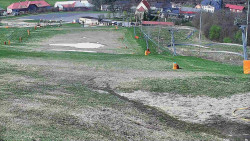 Horní část sjezdovky skiareálu Hlubočky