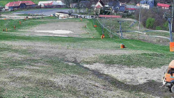 Horní část sjezdovky skiareálu Hlubočky