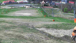 Horní část sjezdovky skiareálu Hlubočky