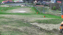 Horní část sjezdovky skiareálu Hlubočky