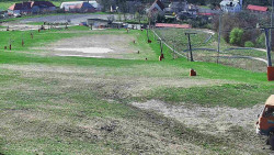 Horní část sjezdovky skiareálu Hlubočky