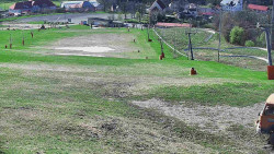 Horní část sjezdovky skiareálu Hlubočky