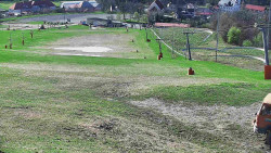 Horní část sjezdovky skiareálu Hlubočky