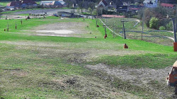 Horní část sjezdovky skiareálu Hlubočky